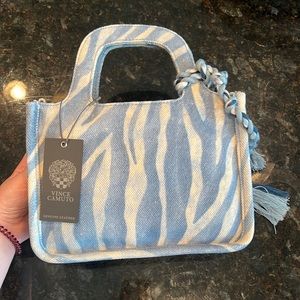 Vince Camuto Printed Small Canvas Tote Oriel NWT